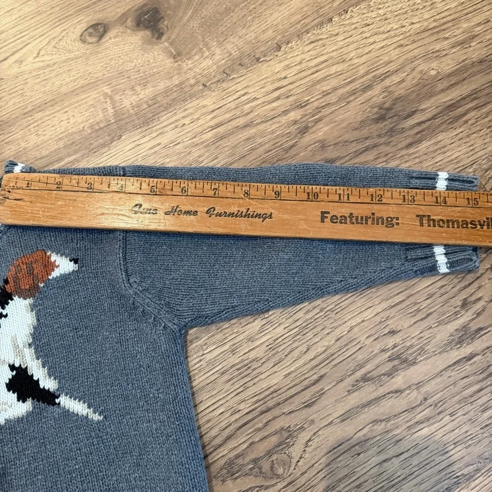 Vintage Y2k Baby Gap Grey Knit Rare Blend Dog Sweater Size 2T EUC